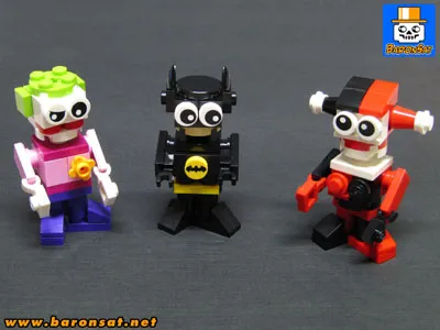 mini brick figures moc lego DC comics